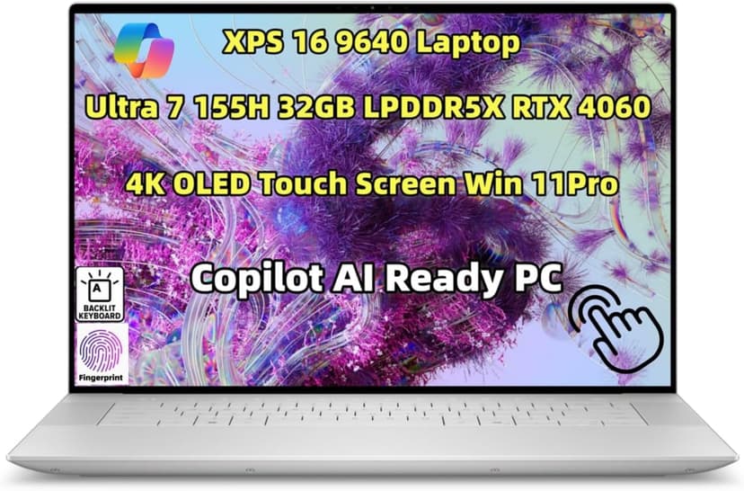 Dell XPS 16 laptop with OLED display